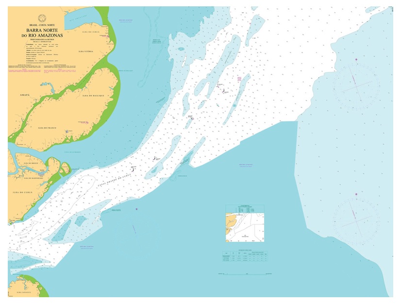 Carta Náutica da Barra Norte.
