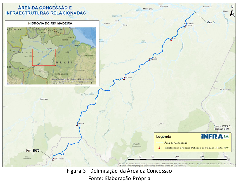 Delimitação da Área da Concessão.