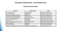 Confira a relação de empresas de navegação que tiveram esquemas operacionais alterados para o Natal e Ano Novo