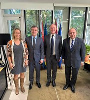 Diretores da ANTAQ debatem transição energética com membros da embaixada da Holanda