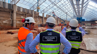 Representantes da ANTAQ vistoriaram obra que será entregue em junho