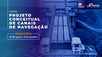 ANTAQ abre inscrições para o curso Projeto Conceitual de Canais de Navegação