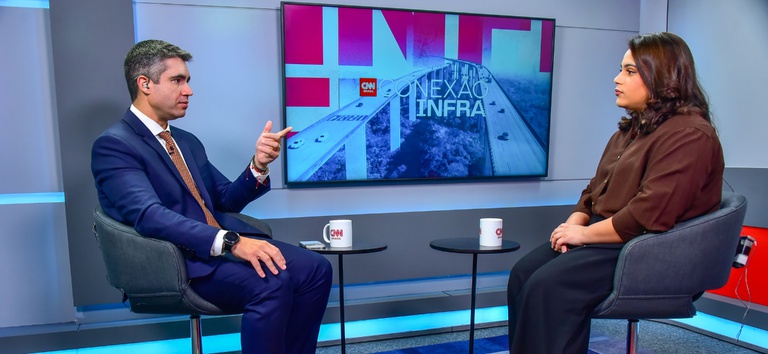 DIretor-Geral da ANTT, Guilherme Theo Sampaio, em entrevista ao programa Conexão Infra da CNN Brasil