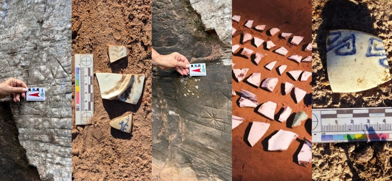 IMAGEM DE MATERIAS ENCONTRADOS DURANTE A OBRA