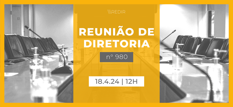 Acompanhe a 980ª Reunião de Diretoria da ANTT (ReDir)