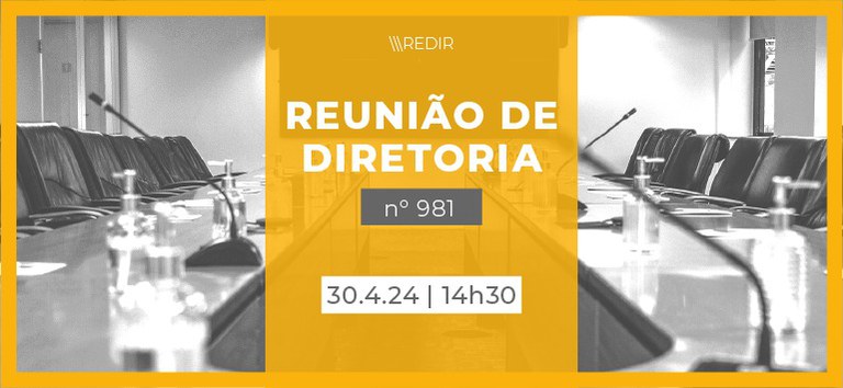 Acompanhe a 981ª Reunião de Diretoria da ANTT (ReDir)