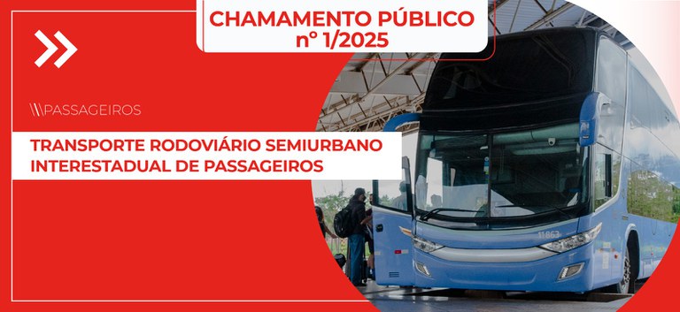 Foto com a arte, identidade visual e ônibus representando a pauta da ANTT