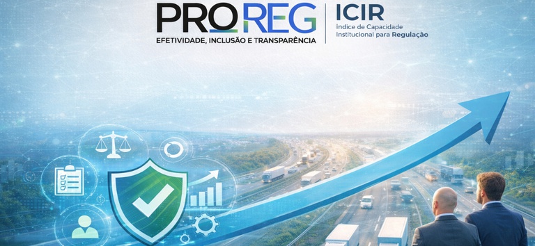 Fotomontagem com a logo do proreg