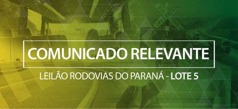 Banner com padrão da ANTT escrito nota de esclarecimento