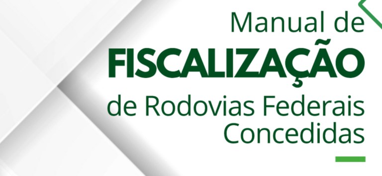 Arte com a capa do Manual de Fiscalização da ANTT