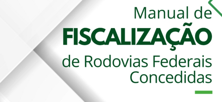 Arte com a capa do Manual de Fiscalização da ANTT