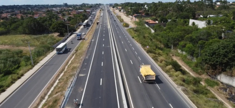 Foto mostrando a rota 2 de julho