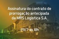 ANTT assina renovação de contrato com a MRS nesta sexta-feira (29/7)