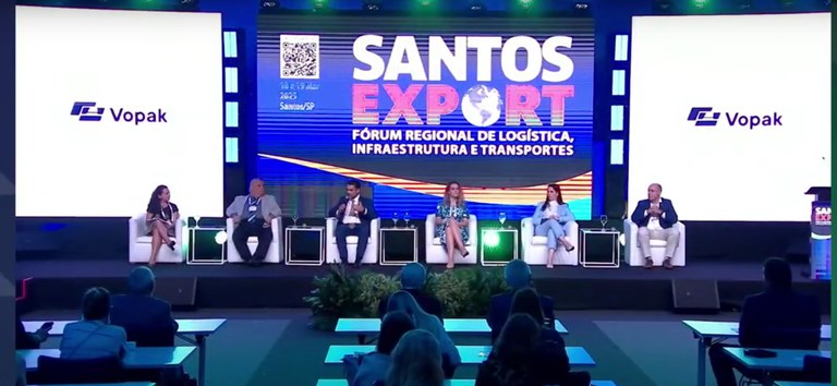 ANTT debate infraestrutura para um transporte mais eficiente e sustentável no Santos Export 2025