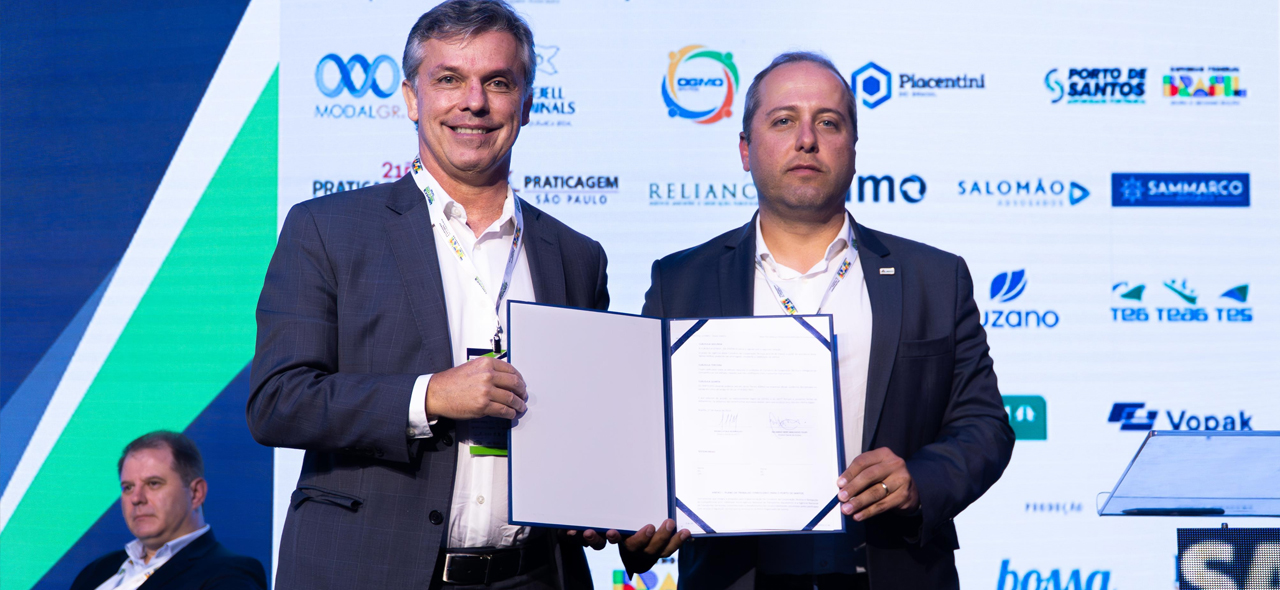 Acordo de Cooperação Técnica (ACT) foi firmado no evento portuário Santos Export 2024