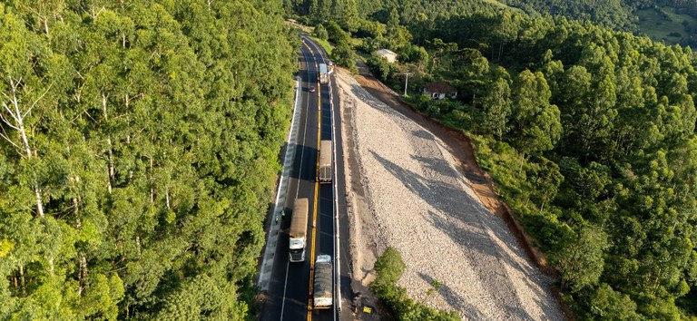 ANTT e CCR ViaSul concluem obras e restabelecem fluxo na BR-386, em Pouso Novo (RS)
