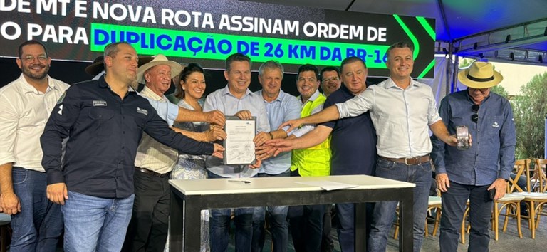 ANTT e Nova Rota do Oeste assinam pacote para início das obras em Sinop (MT)
