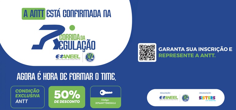 Chamada para o evento Corrida da Regulação
