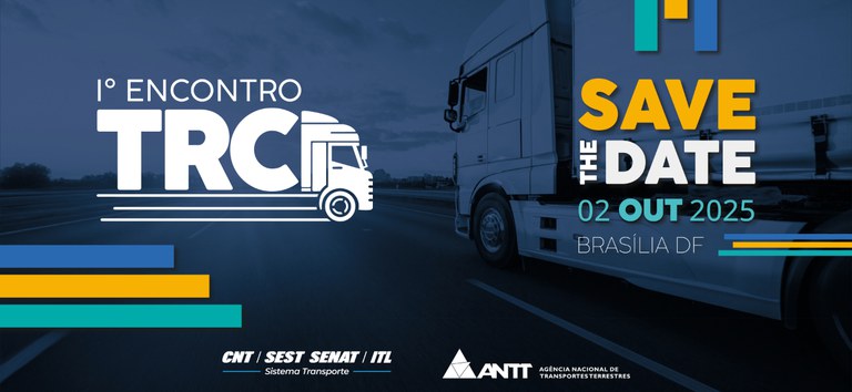 Arte com as informações do evento, logo e o save the date
