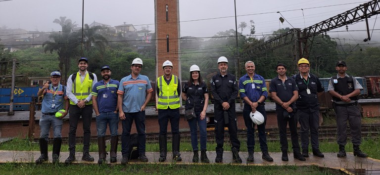 Foto mostrando o time da SUFER/ANTT nas visitas