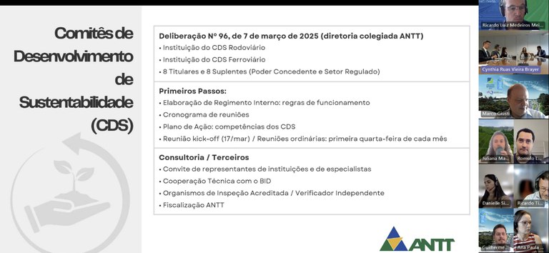ANTT realiza primeiras reuniões dos Comitês de Desenvolvimento de Sustentabilidade de Rodovias e Ferrovias