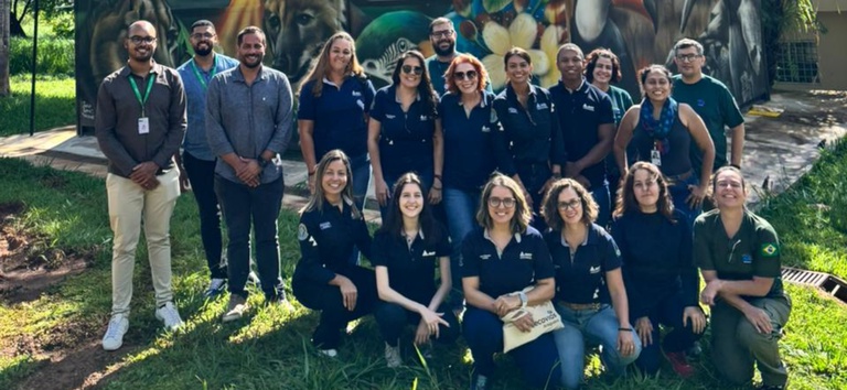 Foto mostrando toda a equipe da ANTT, da concessionária e do Ibama
