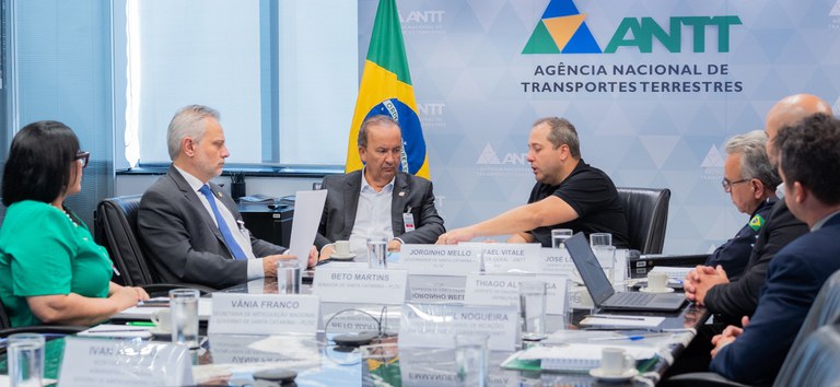 ANTT recebe governo de Santa Catarina para alinhamento de soluções em rodovias concedidas