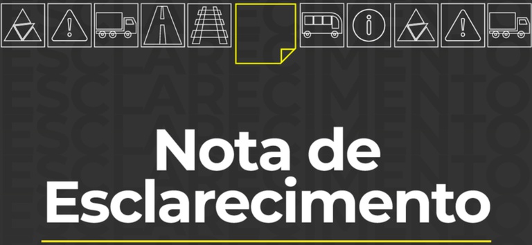 Banner nota de esclarecimento ANTT