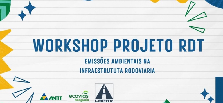 Banner de divulgação do workshop RDT Ecovias do Araguaia