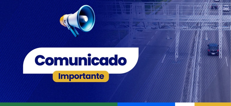 Banner de comunicado do free flow