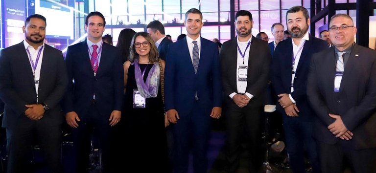 Foto mostrando cúpula da ANTT no evento