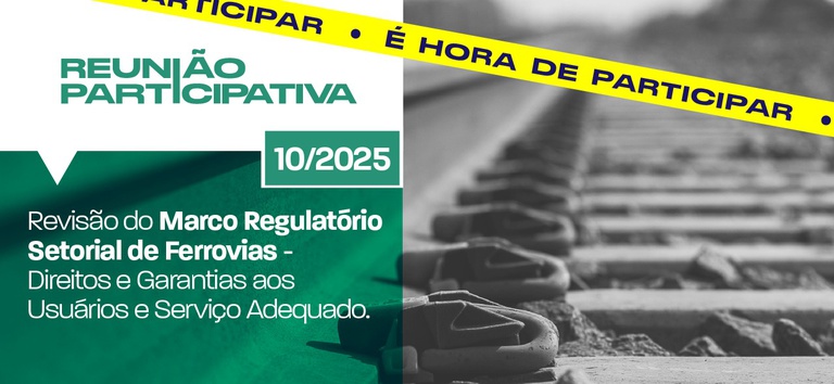 Banner com as informações da Reunião Participativa