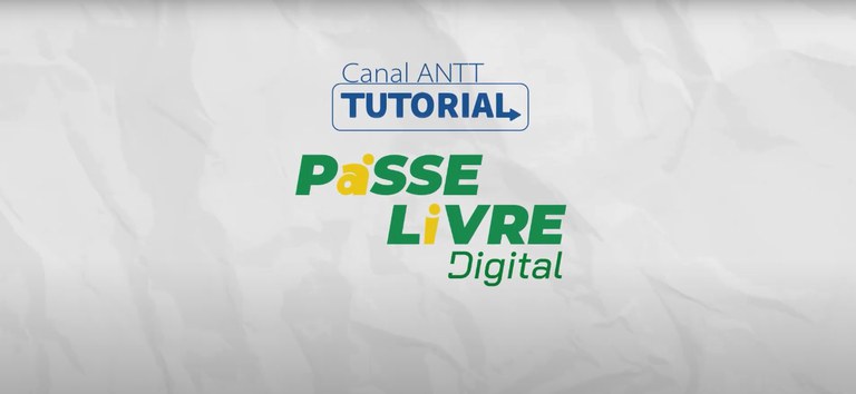 Banner com os textos canal ANTT e tutorial do Passe Livre
