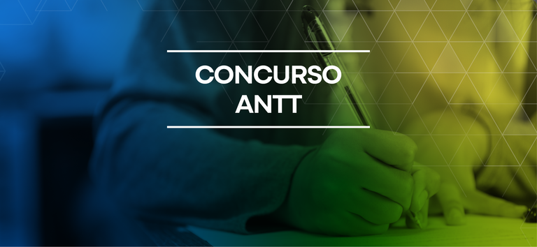 Banner com a IDV padrão da ANTT escrita concurso público