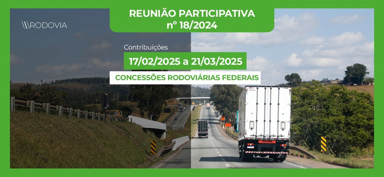 Reunião Participativa colherá sugestões de atualizações no contrato da Ecovias do Cerrado