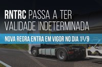 RNTRC passa a ter validade indeterminada