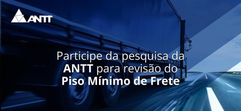 Banner com as informações sobre a pesquisa mínima de frete