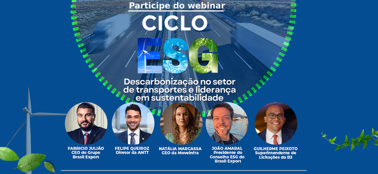 Webinar debate descarbonização no setor de transportes e liderança em sustentabilidade