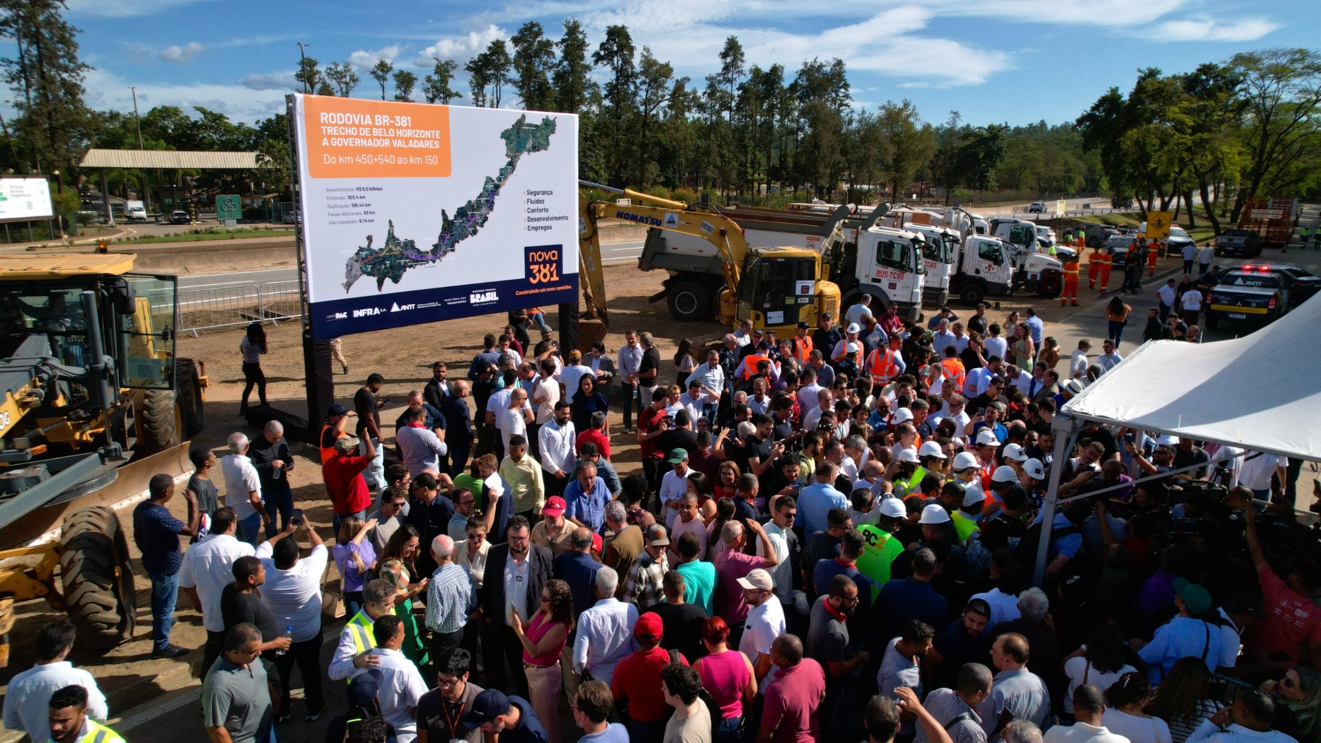 06/02/25 - Máquinas na Pista - Nova BR-381