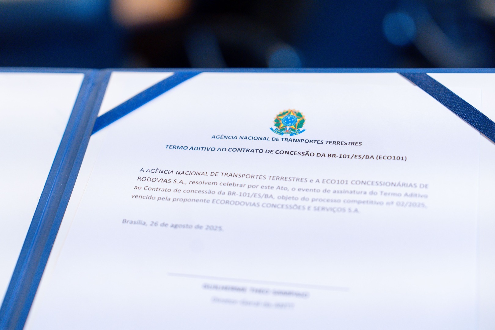 26/08/25 - Assinatura do Novo Contrato da Ecovias Capixaba