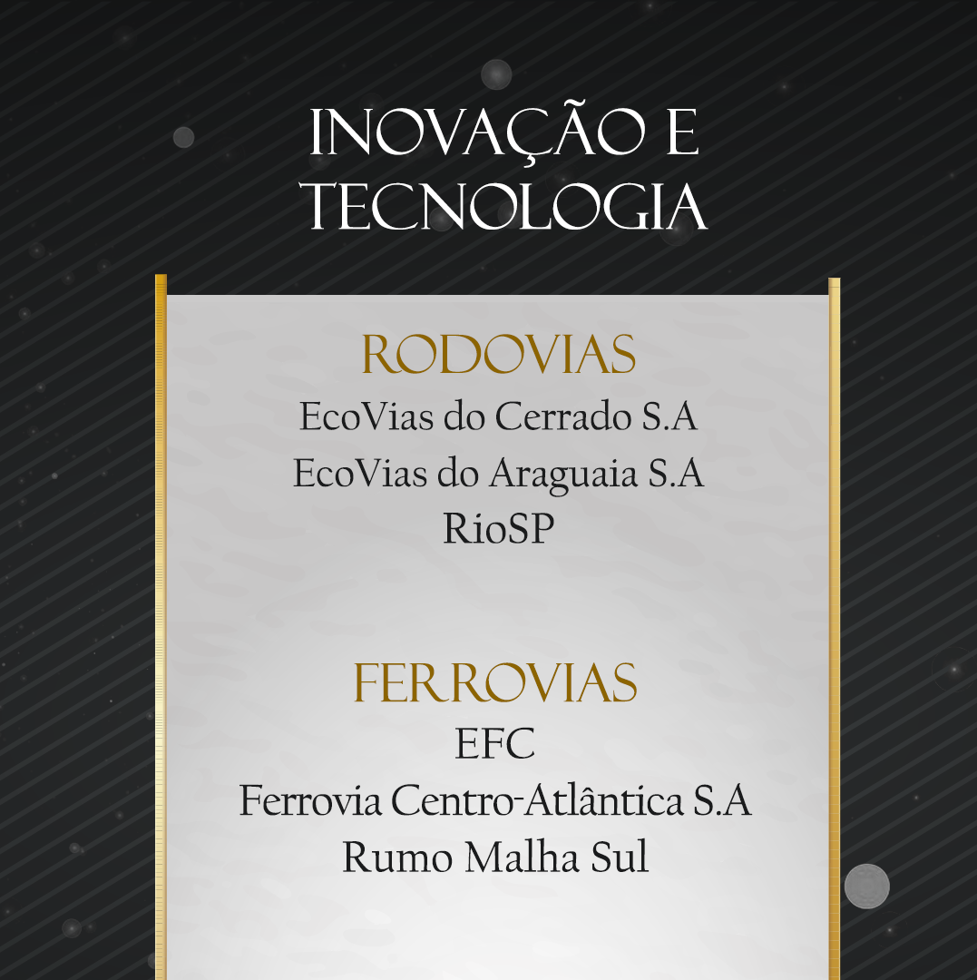 Finalistas Prêmio Destaques ANTT 2023