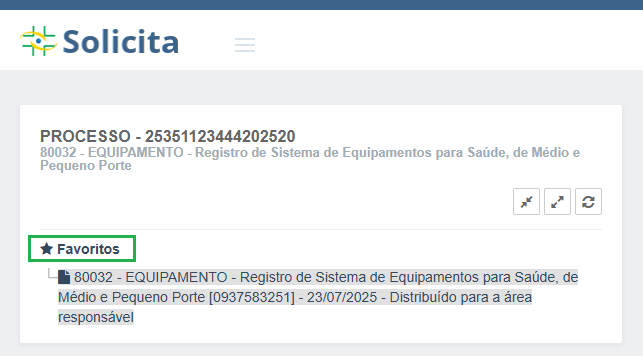 favoritos solicita