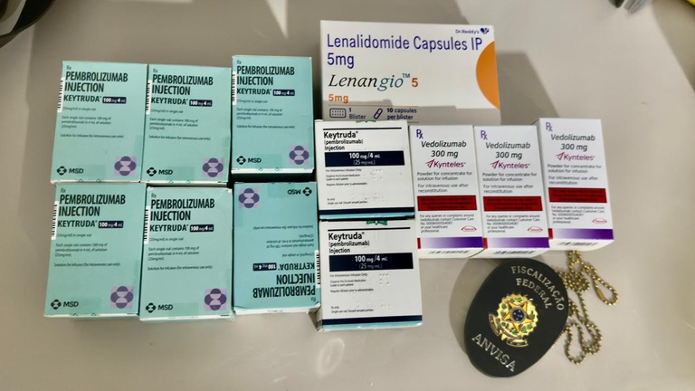 Versões falsificadas do medicamento para câncer Keytruda e outros medicamentos sem registro sanitário