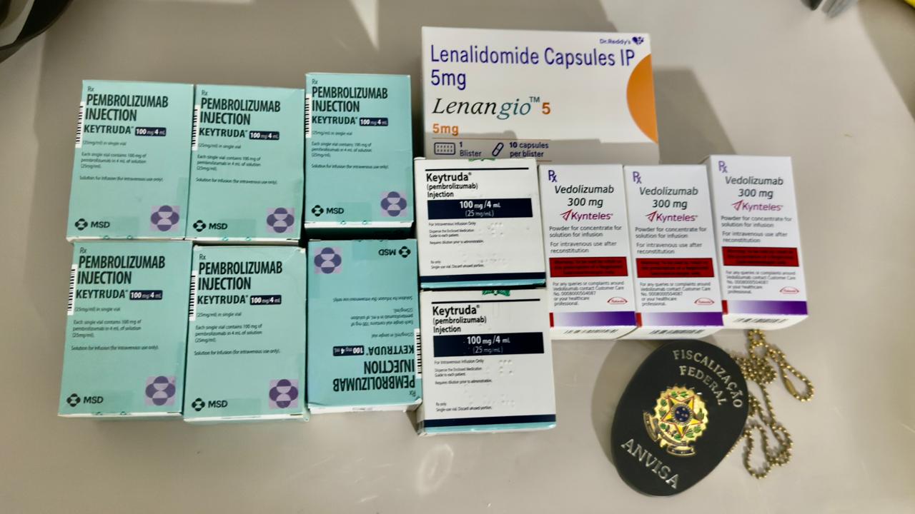 Versões falsificadas do medicamento para câncer Keytruda e outros medicamentos sem registro sanitário