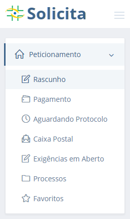 barra Favoritos Solicita