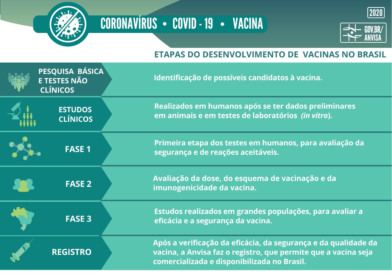 Fases de registro de vacina