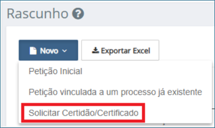 1 - solicitar certificado