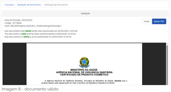 Documento válido