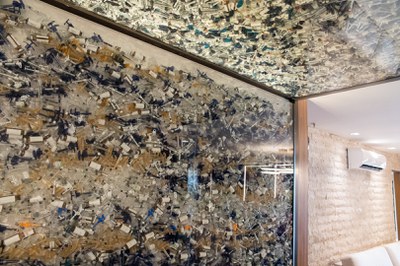 Resíduos de produtos utilizados como decoração