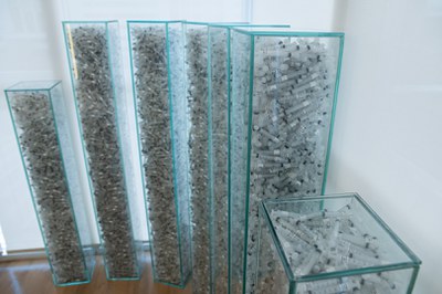 Resíduos de produtos utlizados como decoração - sem descarte adequado